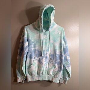 Barstool Sports Tie Dye Hoodie “Sleep When You’re Dead” Graphic Size Small